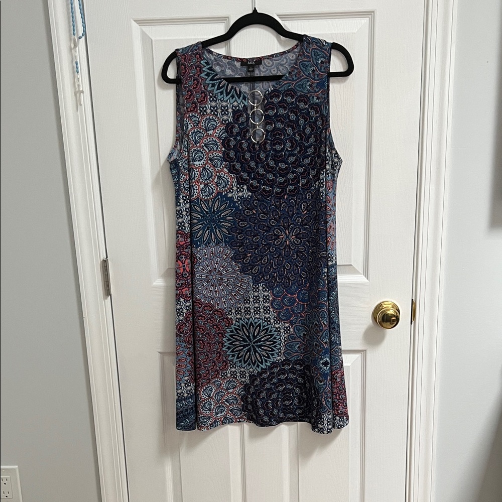 MSK Multicolor Paisley Dress